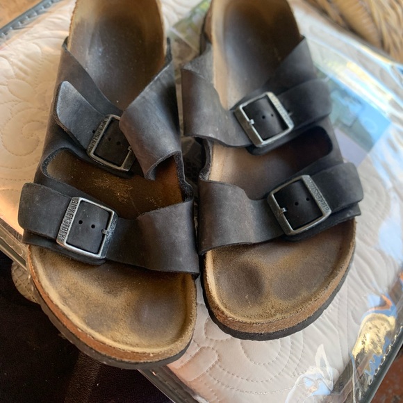Birkenstock Black Double Strap Sandals - Picture 2 of 3